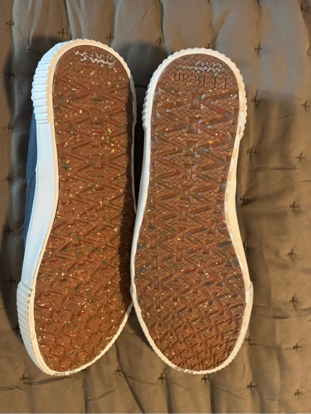 L.L. Bean Navy Canvas Slip-On Shoes